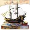 QMAN ENLIGHTEN KEEPPLEY 307 non  TÀU CƯỚP BIỂN RÂU ĐỎ bộ đồ chơi xếp lắp ráp ghép mô hình Pirates Of The Caribbean CORSAIR Cướp Biển Vùng Caribe 590 khối