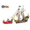 QMAN ENLIGHTEN KEEPPLEY 307 non  TÀU CƯỚP BIỂN RÂU ĐỎ bộ đồ chơi xếp lắp ráp ghép mô hình Pirates Of The Caribbean CORSAIR Cướp Biển Vùng Caribe 590 khối
