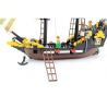 QMAN ENLIGHTEN KEEPPLEY 307 non  TÀU CƯỚP BIỂN RÂU ĐỎ bộ đồ chơi xếp lắp ráp ghép mô hình Pirates Of The Caribbean CORSAIR Cướp Biển Vùng Caribe 590 khối