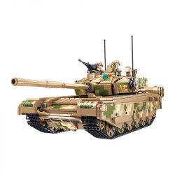 BAKA TECHNOLOGY 33802 non  XE TĂNG CHIẾN ĐẤU CHỦ LỰC 99A bộ đồ chơi xếp lắp ráp ghép mô hình Military Army 99A MAIN BATTLE TANK Quân Sự Bộ Đội 1250 khối