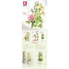 SEMBO 611051 non  CỬA HÀNG HOA NGÔI SAO MAY MẮN bộ đồ chơi xếp lắp ráp ghép mô hình Flowers 598 khối