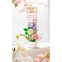 SEMBO 611051 non  CỬA HÀNG HOA NGÔI SAO MAY MẮN bộ đồ chơi xếp lắp ráp ghép mô hình Flowers 598 khối