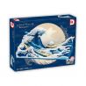 DK 3003 non  KANAGAWA LƯỚT SÓNG bộ đồ chơi xếp lắp ráp ghép mô hình Arts & Crafts THE GREAT WAVE OFF KANAGAWA 1830 khối