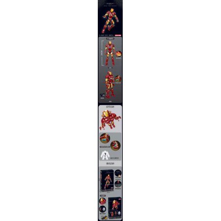 NOT  IRON MAN FIGURE MARK 43 76206 2012 xếp lắp ráp ghép mô hình HÌNH NGƯỜI SẮT MARK 43 Marvel Super Heroes Siêu Anh Hùng Marvel 381 khối