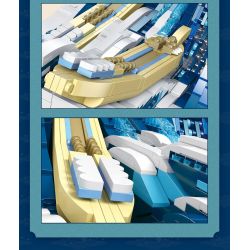 DK 3003 non  KANAGAWA LƯỚT SÓNG bộ đồ chơi xếp lắp ráp ghép mô hình Arts & Crafts THE GREAT WAVE OFF KANAGAWA 1830 khối