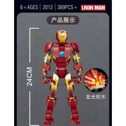 NOT  IRON MAN FIGURE MARK 43 76206 2012 xếp lắp ráp ghép mô hình HÌNH NGƯỜI SẮT MARK 43 Marvel Super Heroes Siêu Anh Hùng Marvel 381 khối