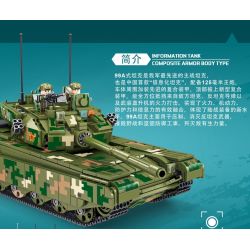 PanlosBrick 688001 688002 Panlos Brick 688001 688002 non  XE TĂNG CHIẾN ĐẤU CHỦ LỰC 99A bộ đồ chơi xếp lắp ráp ghép mô hình Military Army 99A MAIN BATTLE TANK Quân Sự Bộ Đội 1291 khối