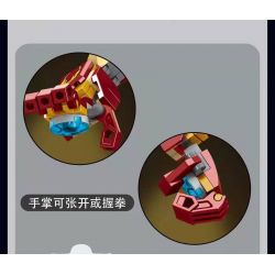 NOT  IRON MAN FIGURE MARK 43 76206 2012 xếp lắp ráp ghép mô hình HÌNH NGƯỜI SẮT MARK 43 Marvel Super Heroes Siêu Anh Hùng Marvel 381 khối