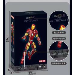 NOT  IRON MAN FIGURE MARK 43 76206 2012 xếp lắp ráp ghép mô hình HÌNH NGƯỜI SẮT MARK 43 Marvel Super Heroes Siêu Anh Hùng Marvel 381 khối