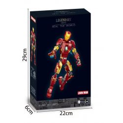 NOT  IRON MAN FIGURE MARK 43 76206 2012 xếp lắp ráp ghép mô hình HÌNH NGƯỜI SẮT MARK 43 Marvel Super Heroes Siêu Anh Hùng Marvel 381 khối