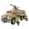 Enlighten 22014 Qman 22014 non  XE BỌC THÉP NẶNG bộ đồ chơi xếp lắp ráp ghép mô hình THUNDER MISSION 603 khối
