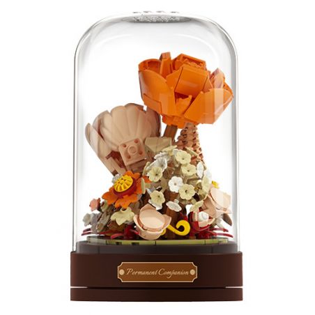 JAKI JK2673 2673 non  HỘP HOA BẤT TỬ ÂM NHẠC GẶP GỠ HỒ CHUÔNG bộ đồ chơi xếp lắp ráp ghép mô hình Creator Sáng Tạo