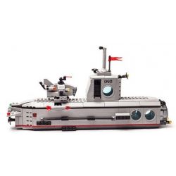 QMAN ENLIGHTEN KEEPPLEY 816 non  TÀU NGẦM TÁC CHIẾN CÙNG LẶN CÁ NHÂN 3 TRONG 1 bộ đồ chơi xếp lắp ráp ghép mô hình Military Army COMBATZONES SUBMARINE Quân Sự Bộ Đội 382 khối