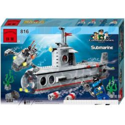 QMAN ENLIGHTEN KEEPPLEY 816 non  TÀU NGẦM TÁC CHIẾN CÙNG LẶN CÁ NHÂN 3 TRONG 1 bộ đồ chơi xếp lắp ráp ghép mô hình Military Army COMBATZONES SUBMARINE Quân Sự Bộ Đội 382 khối