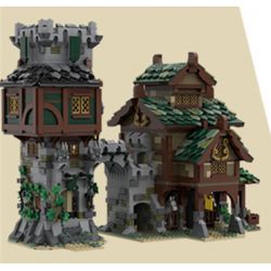 YICHAO 1217 non  PHI HÀNH GIA VŨ TRỤ bộ đồ chơi xếp lắp ráp ghép mô hình Brickheadz SPACEMAN Nhân Vật Đầu To 680 khối