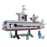 QMAN ENLIGHTEN KEEPPLEY 816 non  TÀU NGẦM TÁC CHIẾN CÙNG LẶN CÁ NHÂN 3 TRONG 1 bộ đồ chơi xếp lắp ráp ghép mô hình Military Army COMBATZONES SUBMARINE Quân Sự Bộ Đội 382 khối