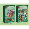 JUHANG TECHNOLOGY 86011 non  NHÀ CÂY SAKURA ELF bộ đồ chơi xếp lắp ráp ghép mô hình TREE HOUSE 2242 khối