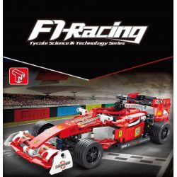 TA GAOLE T3024 3024 non  XE CÔNG THỨC F1 LÙI bộ đồ chơi xếp lắp ráp ghép mô hình  F1-RACING Kỹ Thuật Công Nghệ Cao Mô Hình Phương Tiện 596 khối