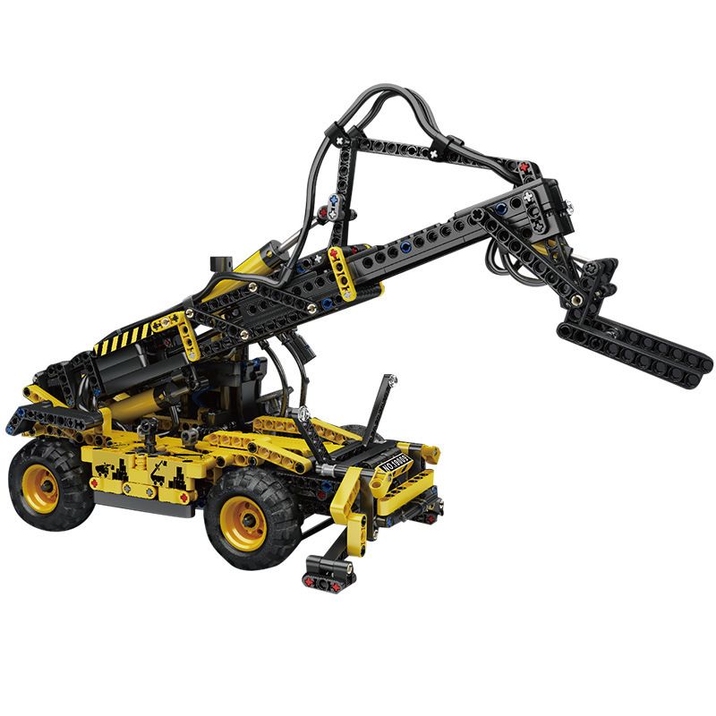 MouldKing 19009 Mould King 19009 REBRICKABLE MOC-13179 13179 MOC13179 non  XE NÂNG KÍNH THIÊN VĂN KHÍ NÉN bộ đồ chơi xếp lắp ráp ghép mô hình  PNEUMATIC TELESCOPIC FORKLIFT Kỹ Thuật Công Nghệ Cao Mô Hình Phương Tiện 803 khối