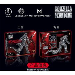 PanlosBrick 687003 Panlos Brick 687003 non  QUÁI VẬT MÁY MÓC bộ đồ chơi xếp lắp ráp ghép mô hình Godzilla MECHA GODZILLA Chúa Tể Quái Vật 1908 khối