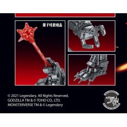 PanlosBrick 687003 Panlos Brick 687003 non  QUÁI VẬT MÁY MÓC bộ đồ chơi xếp lắp ráp ghép mô hình Godzilla MECHA GODZILLA Chúa Tể Quái Vật 1908 khối
