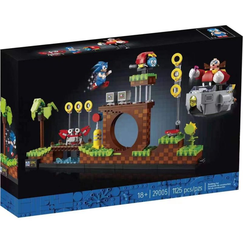 NOT  SONIC THE HEDGEHOG - GREEN HILL ZONE 21331 29005 xếp lắp ráp ghép mô hình CHÚ NHÍM SONIC - VÙNG ĐỒI XANH THE HEDGEHOG KHU Ideas Ý Tưởng 1125 khối