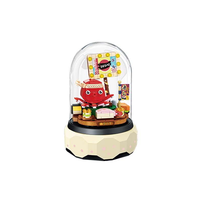 GEKKOSHA 804003 non  HỘP NHẠC BẠCH TUỘC THỨC ĂN CHẠY bộ đồ chơi xếp lắp ráp ghép mô hình Creator Sáng Tạo