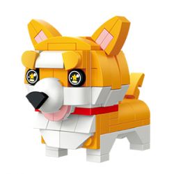 GEKKOSHA 802019 non  CHÀO! GÂU GÂU bộ đồ chơi xếp lắp ráp ghép mô hình