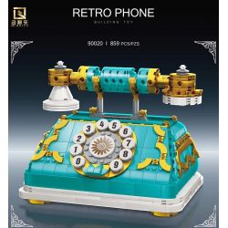 QIZHILE 90020 non  ĐIỆN THOẠI CỔ ĐIỂN bộ đồ chơi xếp lắp ráp ghép mô hình Creator Expert RETRO PHONE Chuyên Gia Sáng Tạo 859 khối