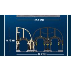 MouldKing 12011 Mould King 12011 non  9-3 4 TRẠM MA THUẬT bộ đồ chơi xếp lắp ráp ghép mô hình Harry Potter MAGIC WORLD MAGIC STATION Chú Bé Phù Thủy 3318 khối