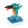 WANGE LIGAO DR.LUCK 1605 non  QUÁI THÚ TUYỆT VỜI CHIM BÓI CÁ bộ đồ chơi xếp lắp ráp ghép mô hình WONDERFUL ANIMALS KINGFISHER 144 khối
