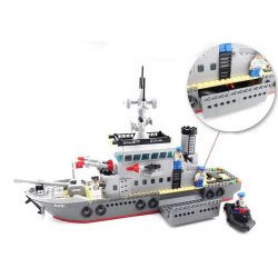QMAN ENLIGHTEN KEEPPLEY 820 non  TRẬN ĐÁNH CHIẾM HÒN ĐẢO Ở ĐẠI DƯƠNG CỦA TÀU TÊN LỬA VÀ TRỰC THĂNG bộ đồ chơi xếp lắp ráp ghép mô hình Military Army COMBATZONES FRIGATE Quân Sự Bộ Đội 614 khối
