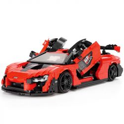 MouldKing 10007 Mould King 10007 non  MCLELENSENA. bộ đồ chơi xếp lắp ráp ghép mô hình Racers MCLAREN SENNA Đua Tốc Độ 1182 khối