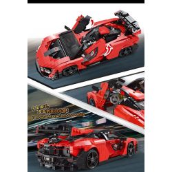 MouldKing 10007 Mould King 10007 non  MCLELENSENA. bộ đồ chơi xếp lắp ráp ghép mô hình Racers MCLAREN SENNA Đua Tốc Độ 1182 khối