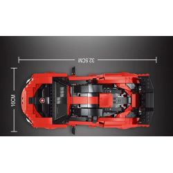 MouldKing 10007 Mould King 10007 non  MCLELENSENA. bộ đồ chơi xếp lắp ráp ghép mô hình Racers MCLAREN SENNA Đua Tốc Độ 1182 khối