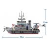 QMAN ENLIGHTEN KEEPPLEY 820 non  TRẬN ĐÁNH CHIẾM HÒN ĐẢO Ở ĐẠI DƯƠNG CỦA TÀU TÊN LỬA VÀ TRỰC THĂNG bộ đồ chơi xếp lắp ráp ghép mô hình Military Army COMBATZONES FRIGATE Quân Sự Bộ Đội 614 khối