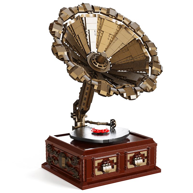 QIZHILE 91002 non  HỘP NHẠC MÁY QUAY ĐĨA bộ đồ chơi xếp lắp ráp ghép mô hình Creator Expert PHONOGRAPH Chuyên Gia Sáng Tạo 1688 khối