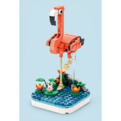 WANGE LIGAO DR.LUCK 1604 non  QUÁI THÚ TUYỆT VỜI CHIM HỒNG HẠC bộ đồ chơi xếp lắp ráp ghép mô hình WONDERFUL ANIMALS FLAMINGO 127 khối
