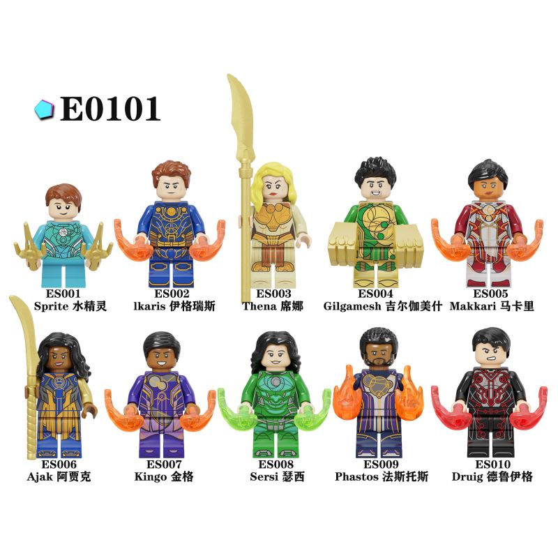 UNKNOWN E0101 0101 ES001 ES002 ES003 ES004 ES005 ES006 ES007 ES008 ES009 ES010 non  VĨNH CỬU bộ đồ chơi xếp lắp ráp ghép mô hình Marvel Super Heroes Siêu Anh Hùng Marvel