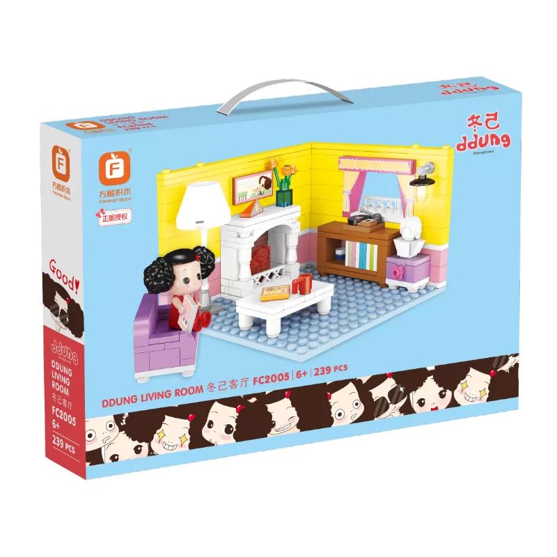 FORANGE FC2005 2005 non  PHÒNG KHÁCH MÙA ĐÔNG bộ đồ chơi xếp lắp ráp ghép mô hình Movie & Game DDUNG LIVING ROOM Phim Và Trò Chơi 239 khối