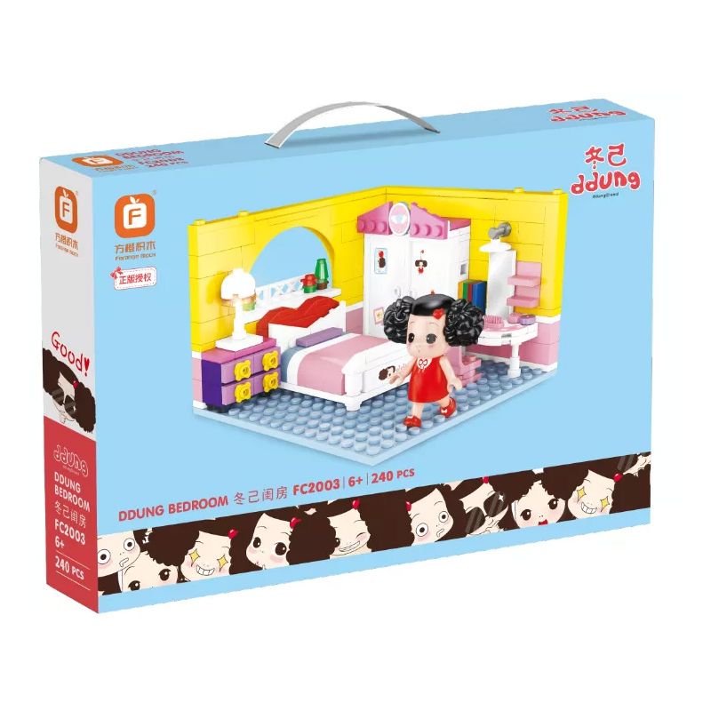 FORANGE FC2003 2003 non  PHÒNG TẮM DONGJI bộ đồ chơi xếp lắp ráp ghép mô hình Movie & Game DDUNG BEDROOM Phim Và Trò Chơi 240 khối