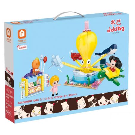 FORANGE FC2006 2006 non  CÔNG VIÊN GIẢI TRÍ DONGJI bộ đồ chơi xếp lắp ráp ghép mô hình Movie & Game DDUNG AMUSEMENT PARK Phim Và Trò Chơi 554 khối