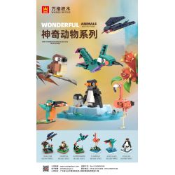 WANGE LIGAO DR.LUCK 1603 non  CHIM QUÁI THÚ TUYỆT VỜI RUỒI bộ đồ chơi xếp lắp ráp ghép mô hình WONDERFUL ANIMALS HUMMINGBIRD 135 khối