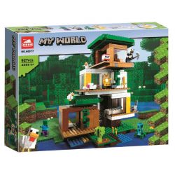 NOT  THE MODERN TREEHOUSE 21174 TANK 60077 xếp lắp ráp ghép mô hình NHÀ CÂY HIỆN ĐẠI NGÔI TRÊN Minecraft Game Xây Dựng 909 khối