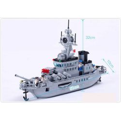 QMAN ENLIGHTEN KEEPPLEY 821 non  TÀU TÊN LỬA TUẦN DƯƠNG PHỐI HỢP TRỰC THĂNG CHỐNG NGẦM bộ đồ chơi xếp lắp ráp ghép mô hình Military Army COMBATZONES MISSILE CRUISER Quân Sự Bộ Đội 843 khối