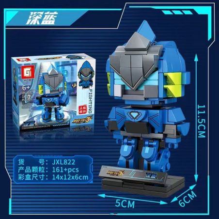 TREE HEIGHT JXL822 non  XANH ĐẬM bộ đồ chơi xếp lắp ráp ghép mô hình Movie & Game DRAGON FORCE Phim Và Trò Chơi 161 khối