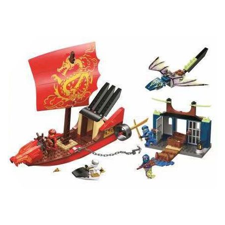 NOT  FINAL FLIGHT OF DESTINY'S BOUNTY 71749 LARI BELA 60079 xếp lắp ráp ghép mô hình CHUYẾN BAY CUỐI CÙNG CỦA DESTINY'S BOUNTY The  Ninjago Movie Ninja Lốc Xoáy 147 khối