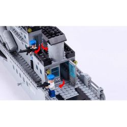 QMAN ENLIGHTEN KEEPPLEY 821 non  TÀU TÊN LỬA TUẦN DƯƠNG PHỐI HỢP TRỰC THĂNG CHỐNG NGẦM bộ đồ chơi xếp lắp ráp ghép mô hình Military Army COMBATZONES MISSILE CRUISER Quân Sự Bộ Đội 843 khối