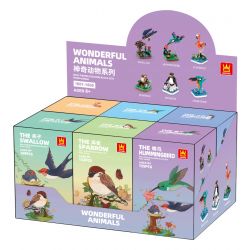 WANGE LIGAO DR.LUCK 1601 non  CHIM QUÁI THÚ TUYỆT VỜI NHẠN bộ đồ chơi xếp lắp ráp ghép mô hình WONDERFUL ANIMALS SWALLOW 189 khối