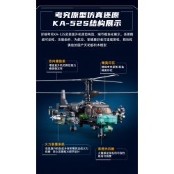 SLUBAN M38-B1138 B1138 1138 M38B1138 38-B1138 non  TRỰC THĂNG VŨ TRANG KA-54S tỷ lệ 1:30 bộ đồ chơi xếp lắp ráp ghép mô hình Military Army Quân Sự Bộ Đội 913 khối